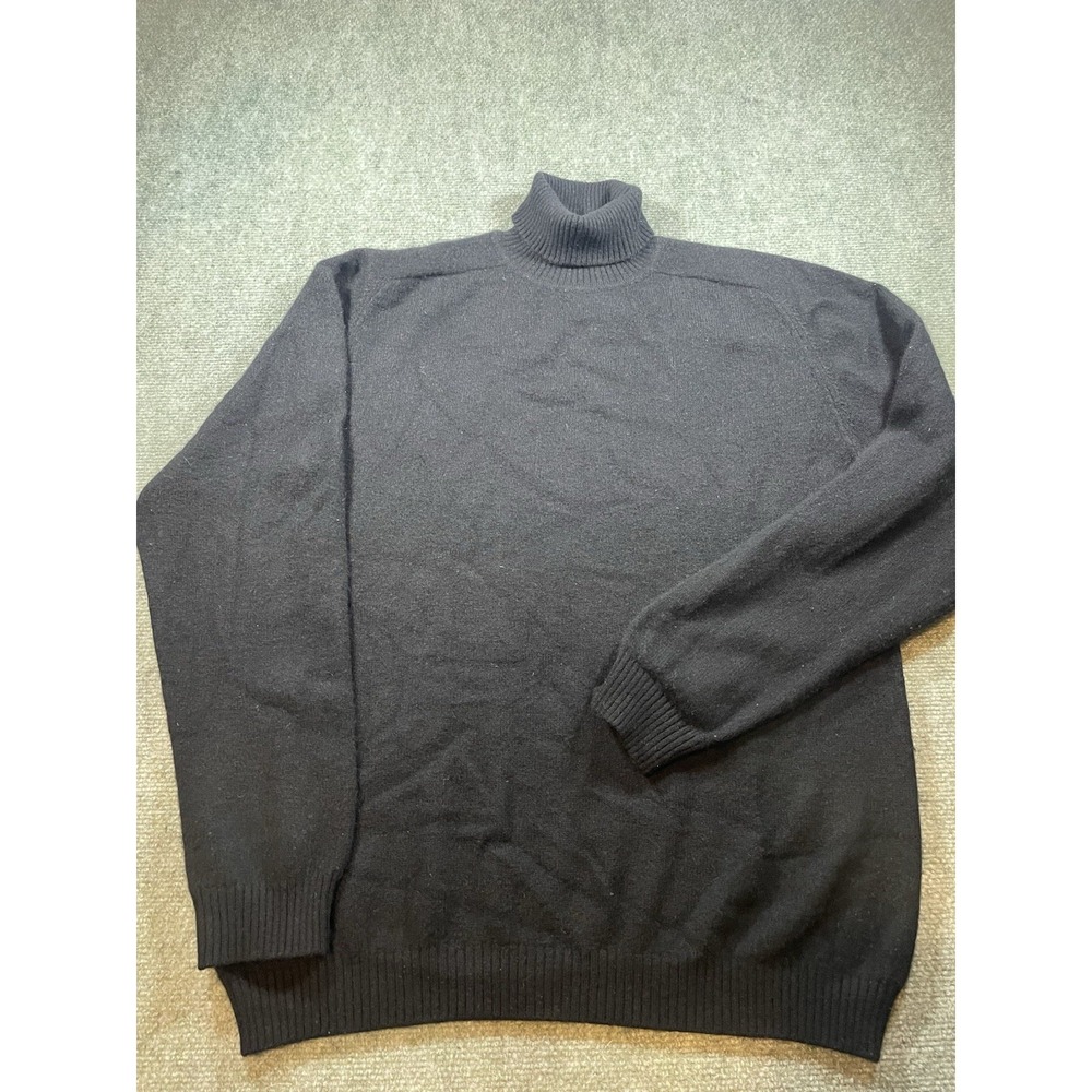 J. CREW Women's Turtleneck 100% Cashmere M Black Sweater